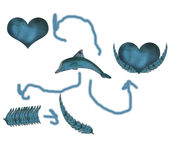 Creation of Î¼Ï€Î»Îµ (Blue): Step 1